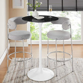 Lippa 28" Round Artificial Marble Bar Table Modway Model: eei-5203